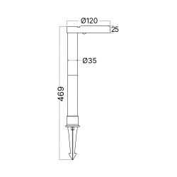 BRY-SPIKE-2A-8W-RND-BLC-2IN1-IP65-SPIKE LIGHT - 9