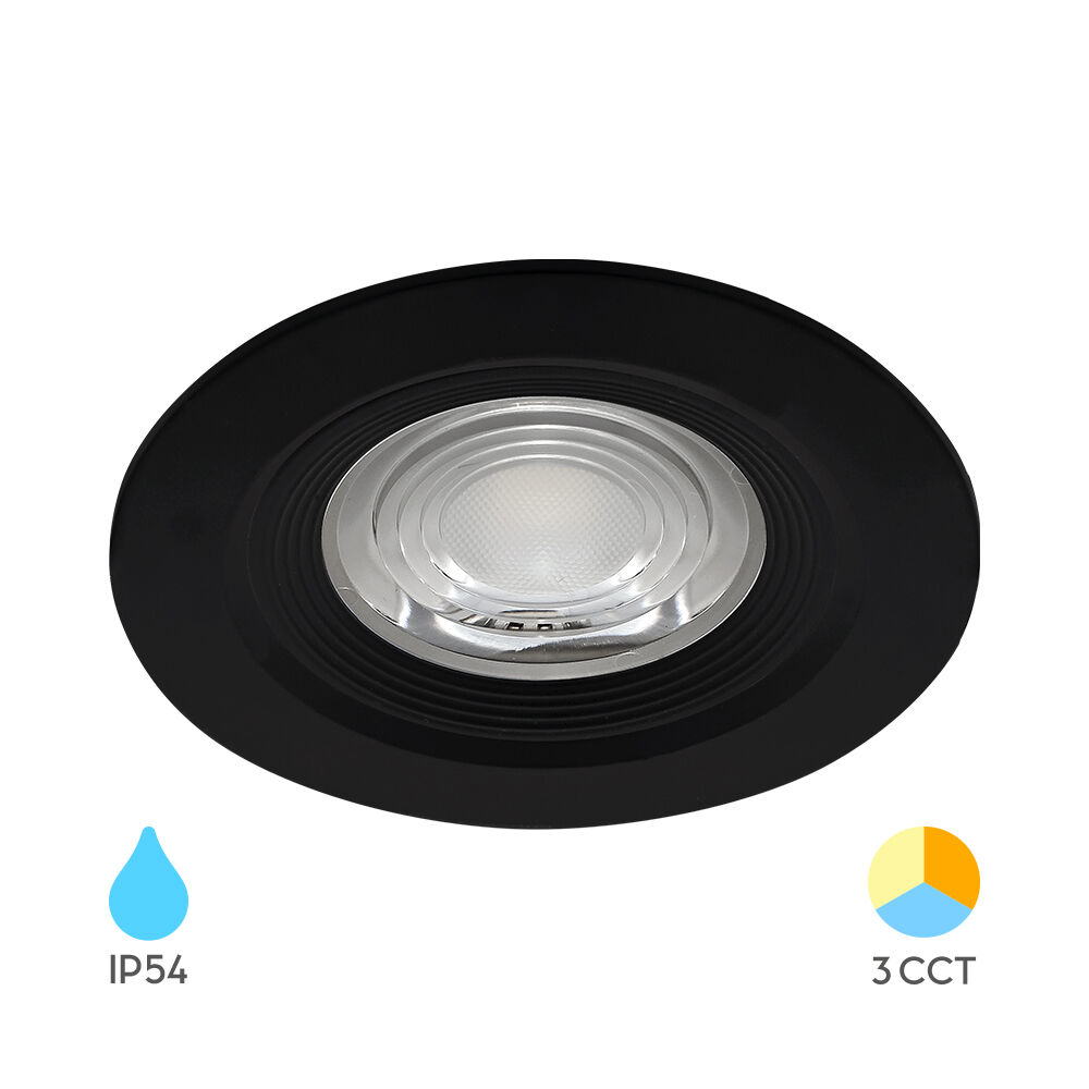 BRY-SPOTLED G3-7W-RND-BLC-3IN1-IP54-LED SPOTLIGHT - 1