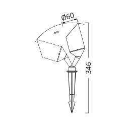 BRY-SPOTLUX-GU10-GRY-PLS-IP65-LED SPIKE LIGHT - 7