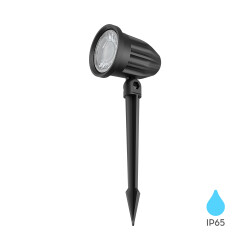 BRY-SPOTLUX-PLS-7W-BLC-AMB-IP65-LED SPIKE LIGHT - 