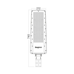 BRY-ST88-200W-GRY-6500K-IP66-LED STREET LIGHT - 4