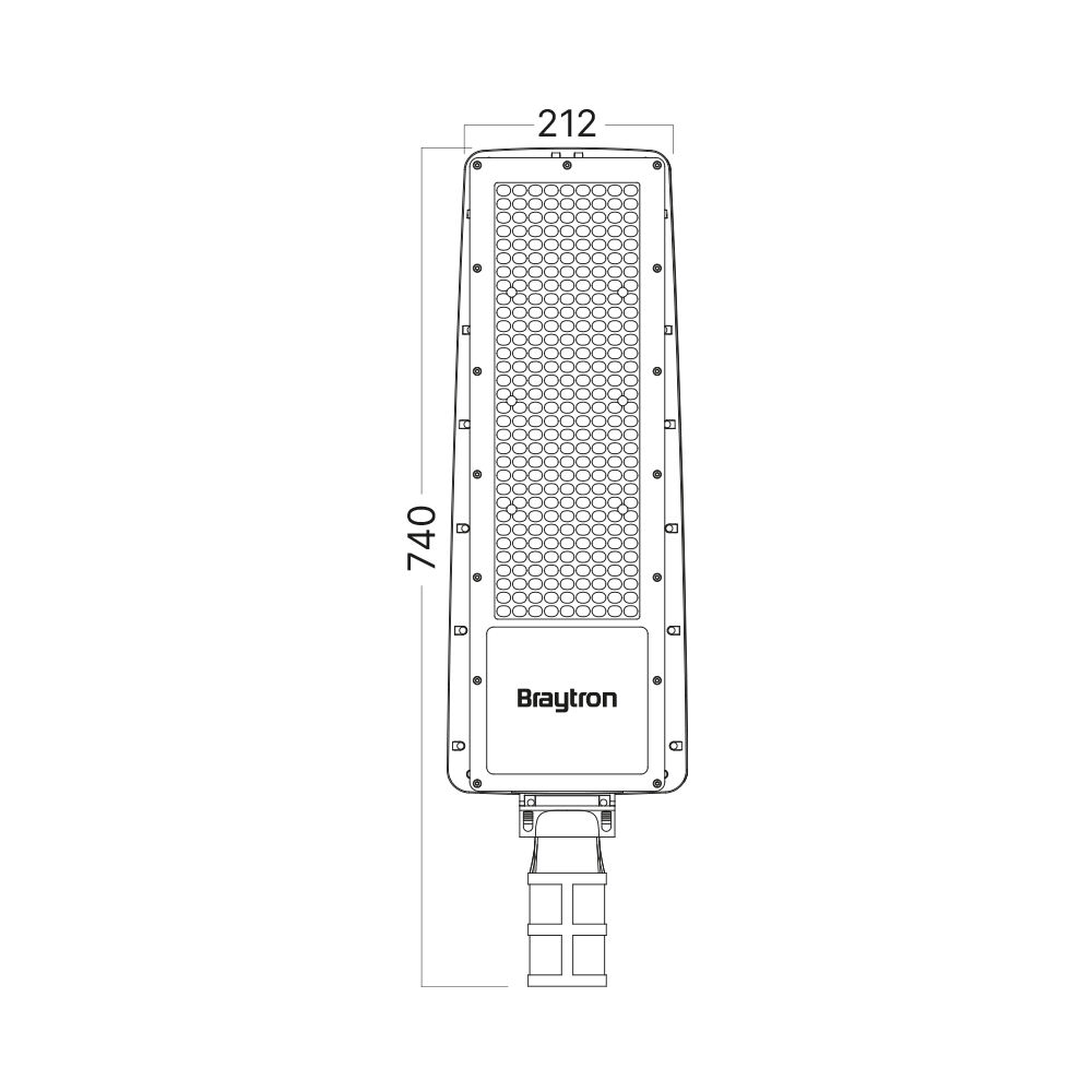 BRY-ST88-200W-GRY-6500K-IP66-LED STREET LIGHT - 4