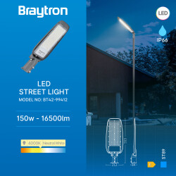 BRY-ST89-150W-GRY-4000K-IP66-LED STREET LIGHT - 3