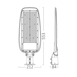 BRY-ST89-150W-GRY-4000K-IP66-LED STREET LIGHT - 7