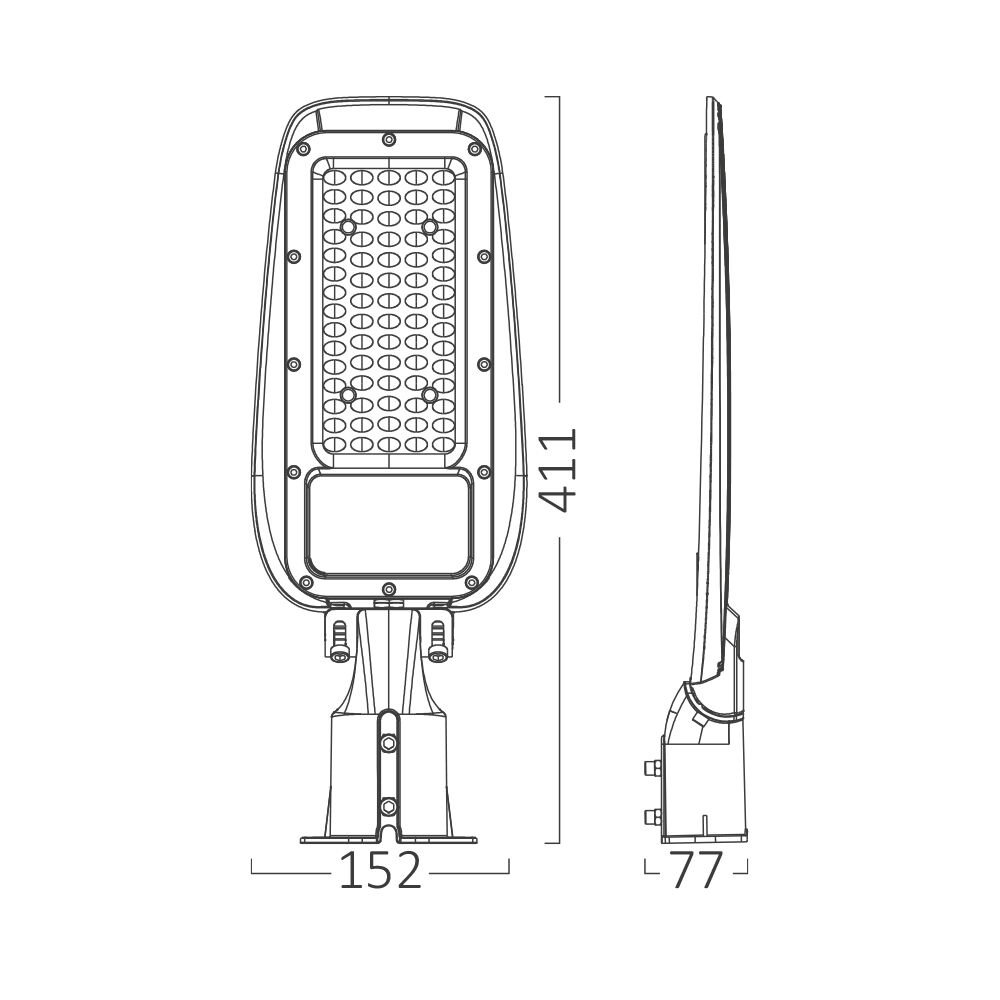 BRY-ST89-50W-GRY-6500K-IP66-LED STREET LIGHT - 7