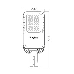 BRY-ST95-83W-GRY-4000K-IP66-LED STREET LIGHT - 5