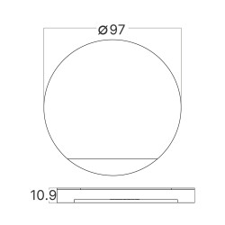 BRY-STEP-A-CR2-RND-BLC-STEPLIGHT COVER - 5