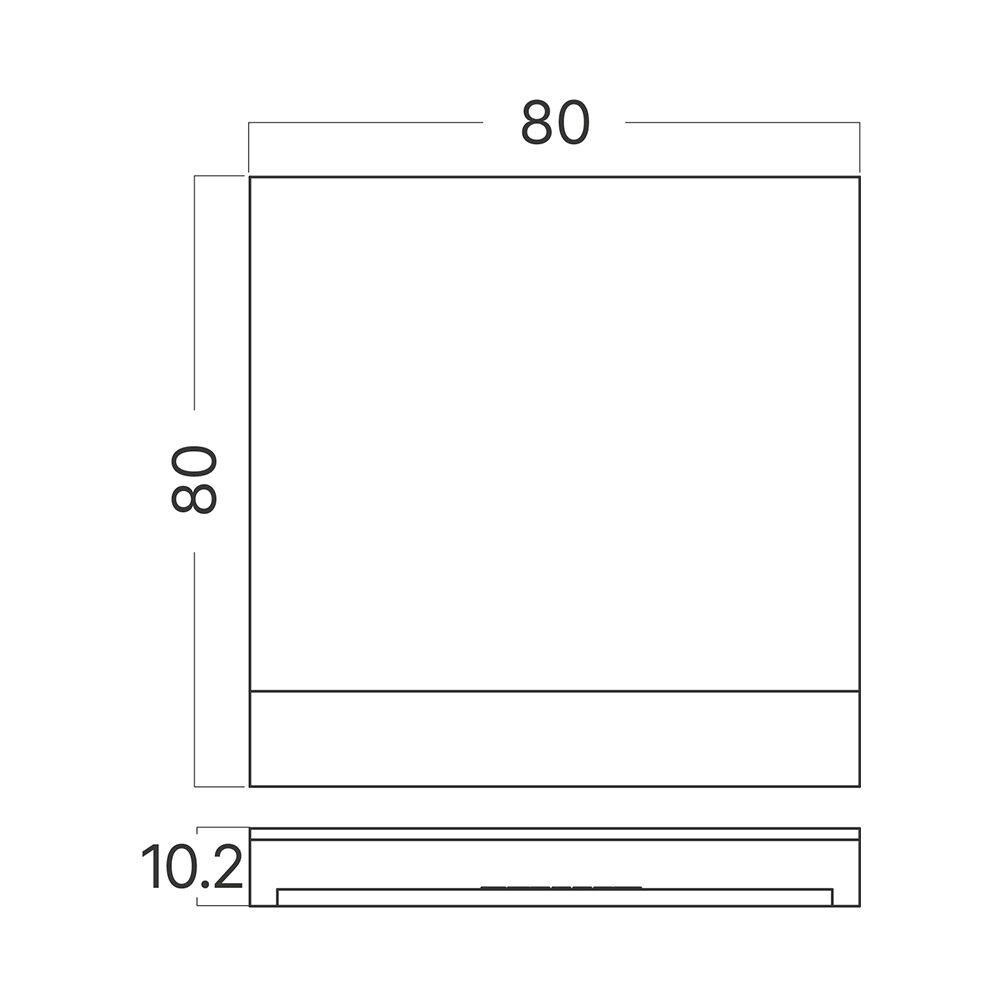 BRY-STEP-A-CS2-SQR-WHT-STEPLIGHT COVER - 5