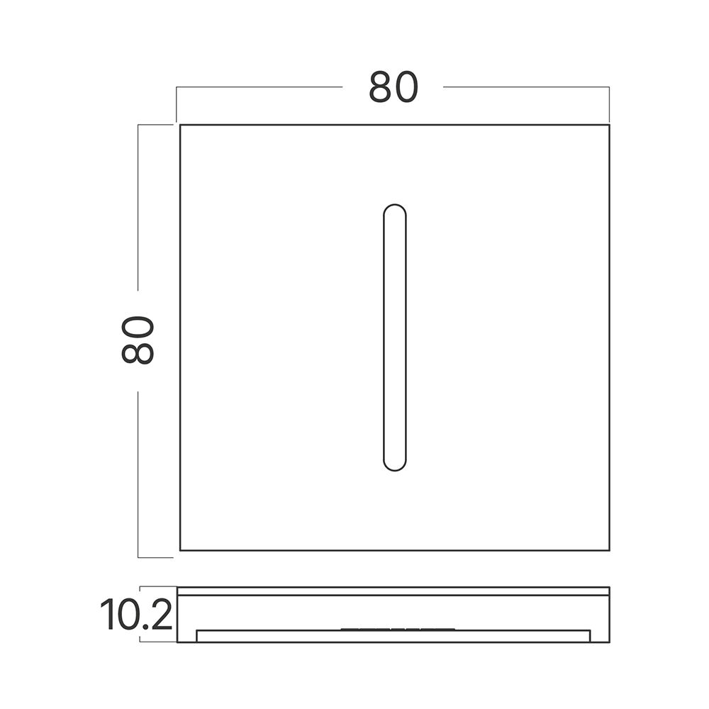 BRY-STEP-A-CS3-SQR-WHT-STEPLIGHT COVER - 5