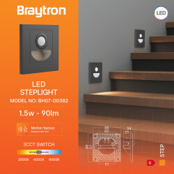 BRY-STEP-BS-SNS-1,5W-3IN1-GRY-STEPLIGHT - 3