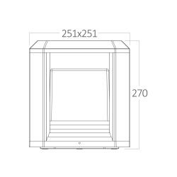 BRY-TARUS-TOP1-1xE27-BLC-IP44-WALL LIGHT - 5