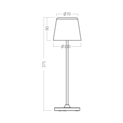 BRY-TOWER-1-BLC-3000K-RCH-TABLE LAMP - 4