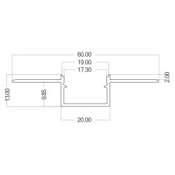 BRY-TR20-3MT-SLV-ALUMINIUM PROFILE - 3
