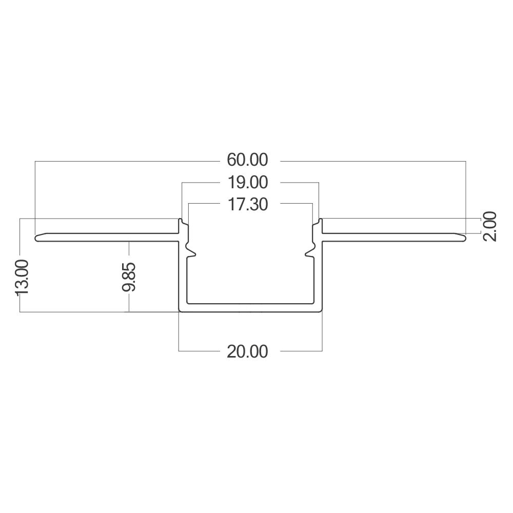 BRY-TR20-3MT-SLV-ALUMINIUM PROFILE - 3