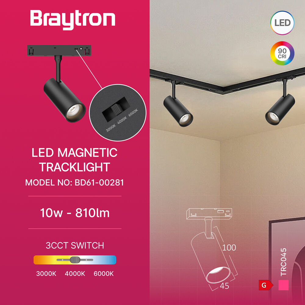 BRY-TRC045-10W-48VDC-3IN1-BLC-MAG. TRACK - 3