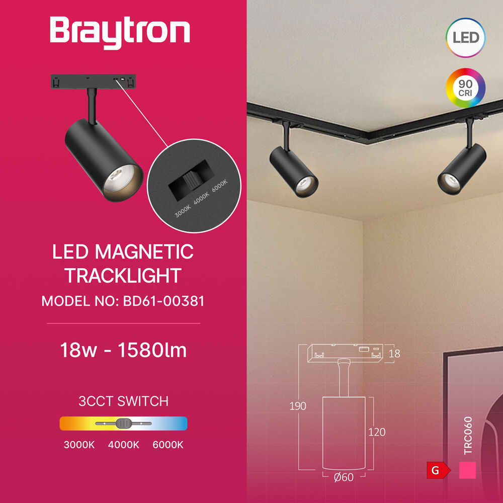 BRY-TRC060-18W-48VDC-3IN1-BLC-MAG. TRACK - 3