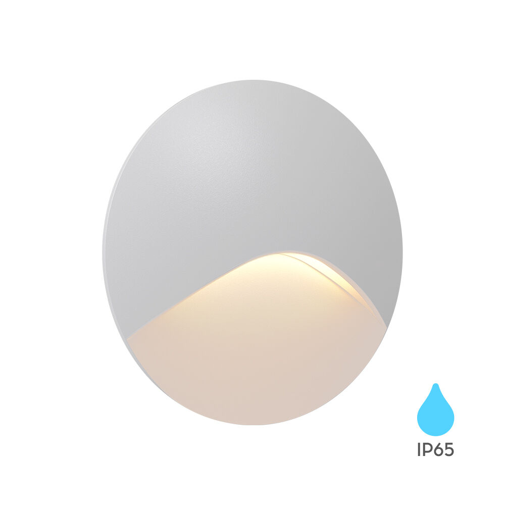 BRY-VEKSUS-RND-WHT-3W-3000K-IP65-STEP LIGHT - 1