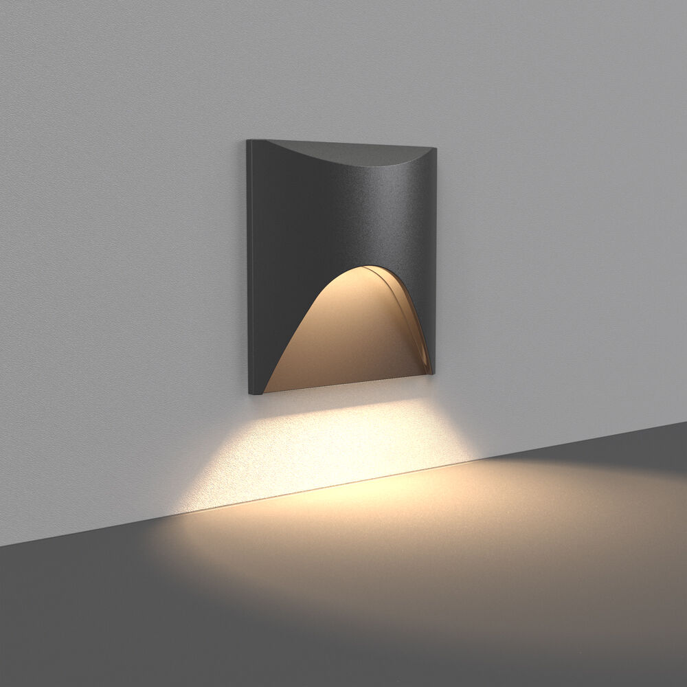 BRY-VEKSUS-SQR-BLC-3W-3000K-IP65-STEPLIGHT - 2