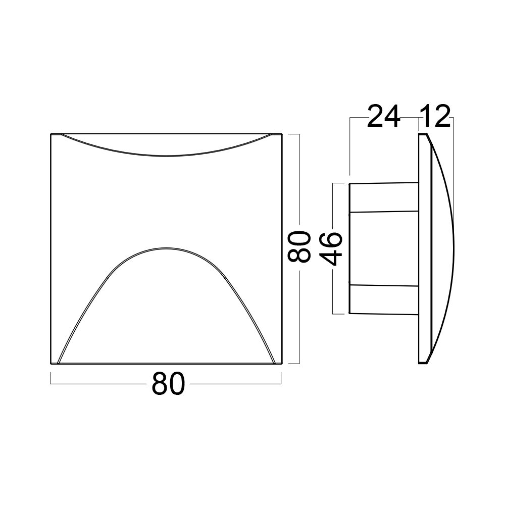 BRY-VEKSUS-SQR-BLC-3W-3000K-IP65-STEPLIGHT - 8