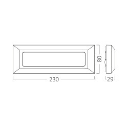 BRY-VEKTA-B-RCT-BLC-3W-3IN1-IP65-WALL LIGHT - 3