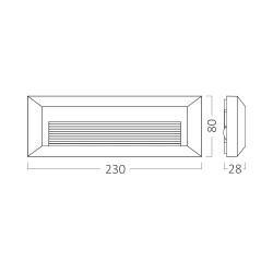 BRY-VEKTA-B-RCT-WHT-3W-3IN1-IP65-WALL LIGHT - 8