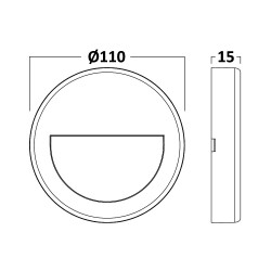 BRY-VEKTA-B-RND-BLC-3W-3IN1-IP65-WALL LIGHT - 8