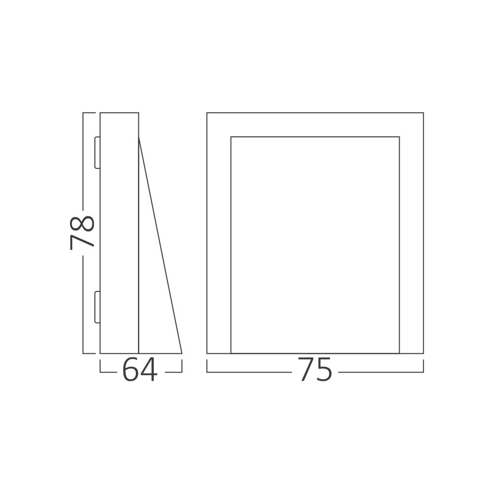 BRY-VEKTA-C-WL.1-GRY-1x6W-3IN1-IP65-WALL LIGHT - 7
