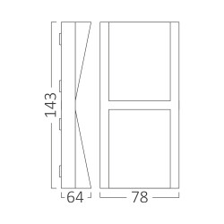 BRY-VEKTA-C-WL.2-GRY-2x6W-3IN1-IP65-WALL LIGHT - 6