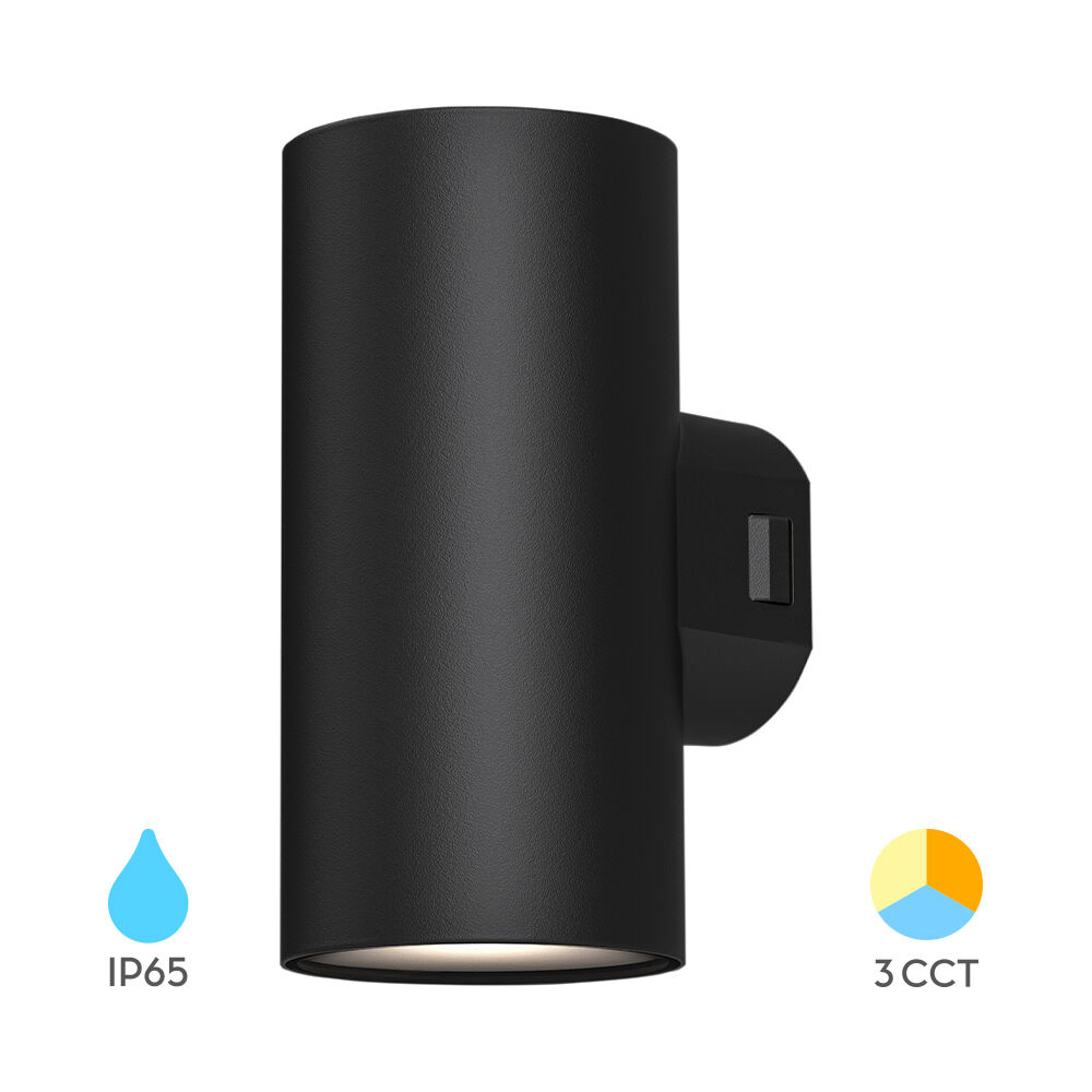 BRY-VEKTA-D-WL.2-BLC-2x9W-3IN1-IP65-WALL LIGHT - 1