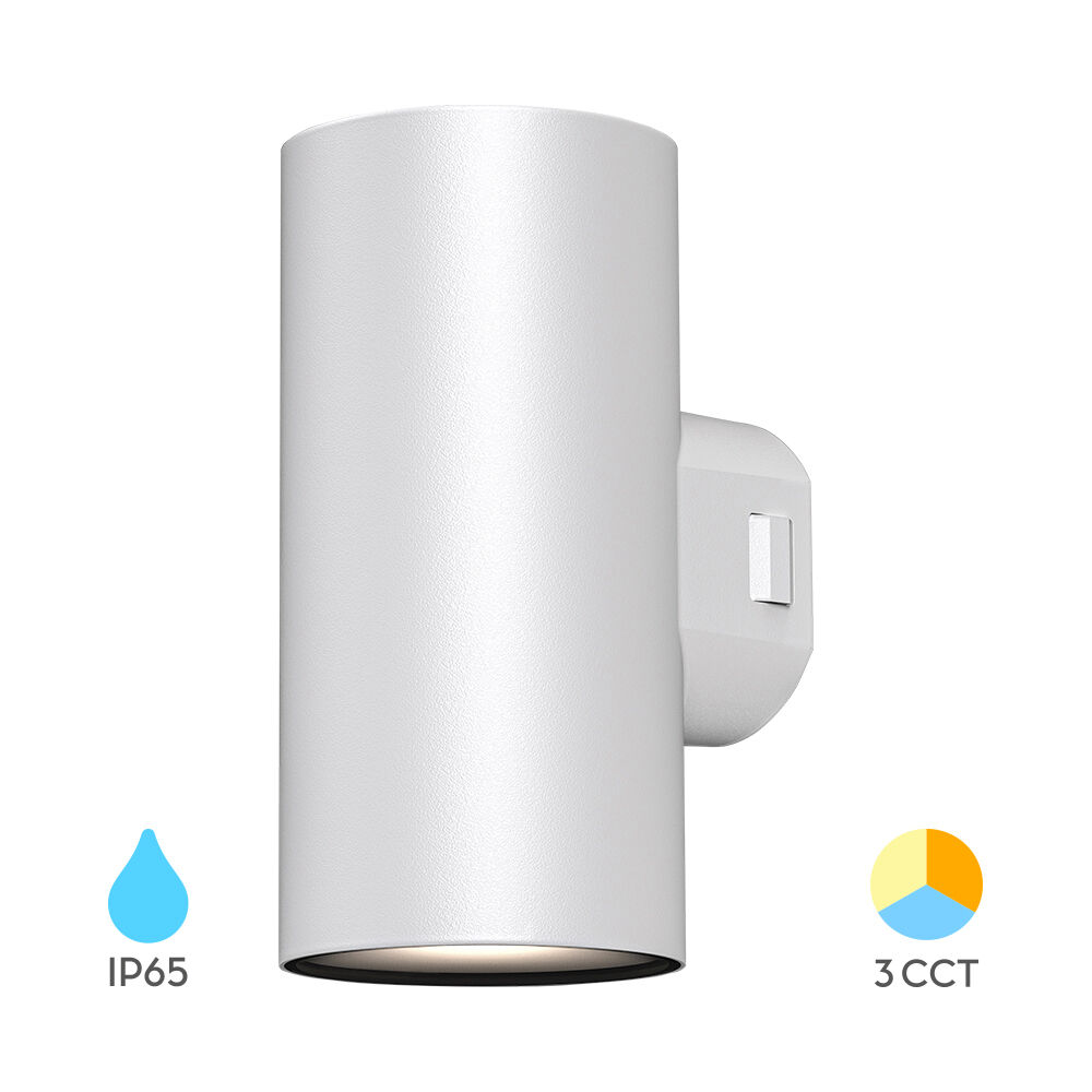 BRY-VEKTA-D-WL.2-WHT-2x9W-3IN1-IP65-WALL LIGHT - 1