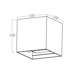 BRY-VEKTA-H-WL.2-WHT-2x4W-IP65-3000K-WALL LIGHT - 7