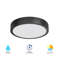 BRY-VENUS-SRP-12W-RND-BLC-3IN1-W3-LED PANEL - 