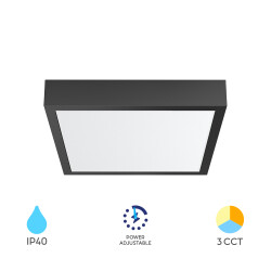 BRY-VENUS-SRP-12W-SQR-BLC-3IN1-W3-LED PANEL LIGHT - 