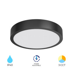 BRY-VENUS-SRP-18W-RND-BLC-3IN1-W3-LED PANEL - 