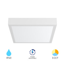 BRY-VENUS-SRP-18W-SQR-WHT-3IN1-W3-LED PANEL LIGHT - 