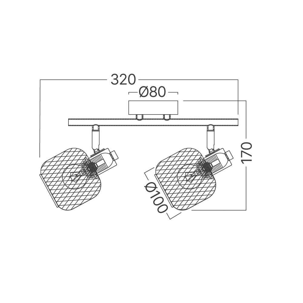 BRY-W001C-2H-2xE14-WDN-CEILING LIGHT - 4