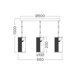 BRY-W002S-3H-3xE14-BLC-PENDANT LIGHT - 4