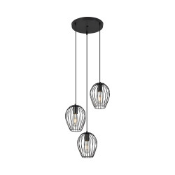 BRY-W005R-3H-3xE27-BLC-PENDANT LIGHT - 