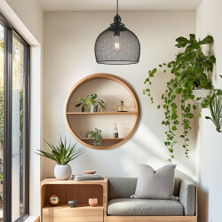 BRY-W006R-1H-1xE27-BLC-PENDANT LIGHT - (1)