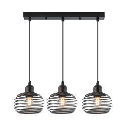 BRY-W008S-3H-3xE27-BLC-PENDANT LIGHT - 