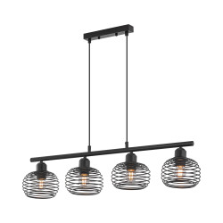 BRY-W008S-4H-4xE27-BLC-PENDANT LIGHT - 