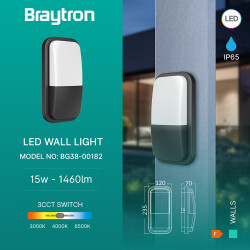 BRY-WALLS-A-ELP-GRY-15W-3IN1-IP65-WALL LIGHT - 3