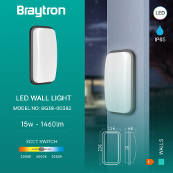 BRY-WALLS-B-ELP-GRY-15W-3IN1-IP65-WALL LIGHT - 3