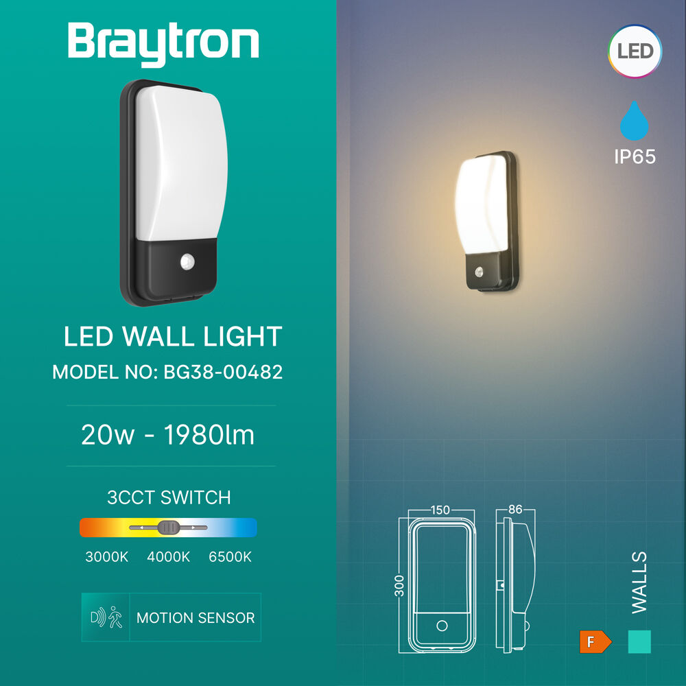 BRY-WALLS-B-ELP-GRY-20W-3IN1-SNS-IP65-WALL LIGHT - 3