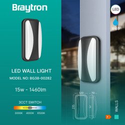 BRY-WALLS-C-ELP-GRY-15W-3IN1-IP65-WALL LIGHT - 3