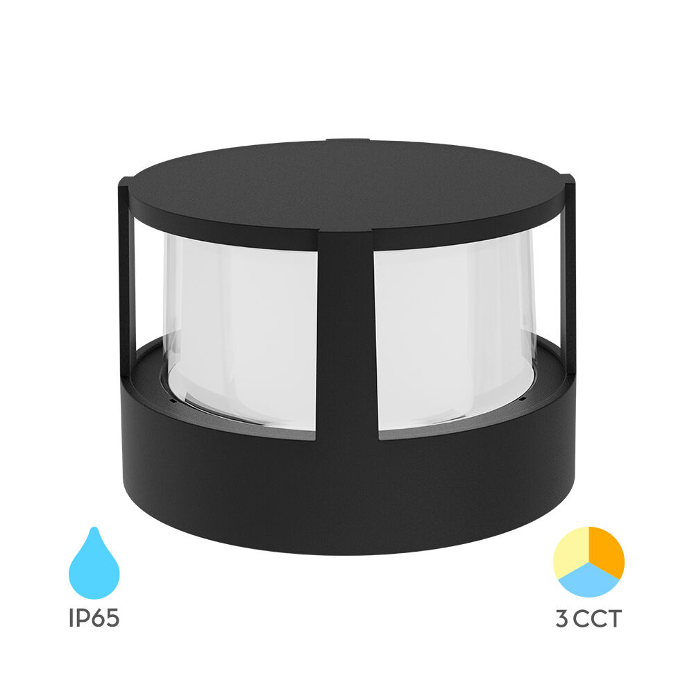BRY-WALLS-G1-RND-BLC-15W-3IN1-IP65-WALL LIGHT - 1
