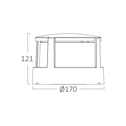 BRY-WALLS-G1-RND-BLC-15W-3IN1-IP65-WALL LIGHT - 6
