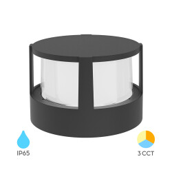 BRY-WALLS-G1-RND-GRY-15W-3IN1-IP65-WALL LIGHT - 1