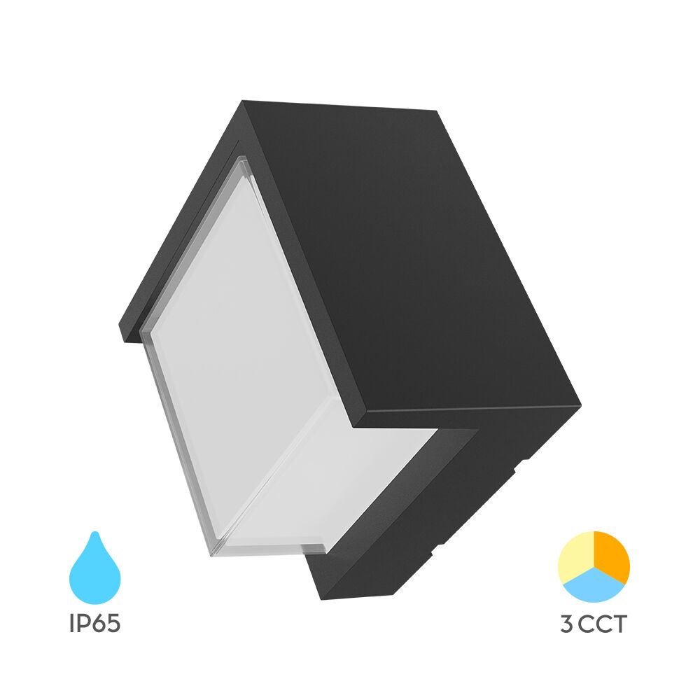 BRY-WALLS-G1-SQR-BLC-15W-3IN1-IP65-WALL LIGHT - 1