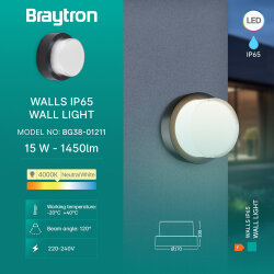 BRY-WALLS-G2-RND-BLC-15W-4000K-IP65-WALL LIGHT - 3